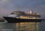 ID 6756 VOLENDAM (1999/61214grt/IMO 9156515) sails at dusk from Auckland, New Zealand. She followed P&O UK's ARCADIA and Regent Seven Seas' SEVEN SEAS VOYAGER out of port after one of the busiest days seen at...